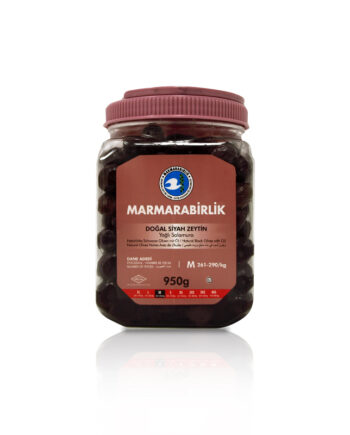 Marmarabirlik Natural Black Olives in oil M 950g