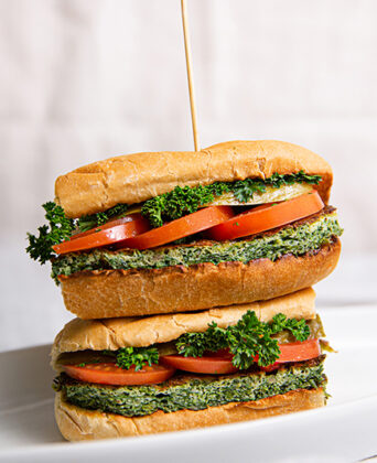 Yekta Persian Market & Kabob Counter - Kookoo Sabzi Sandwich