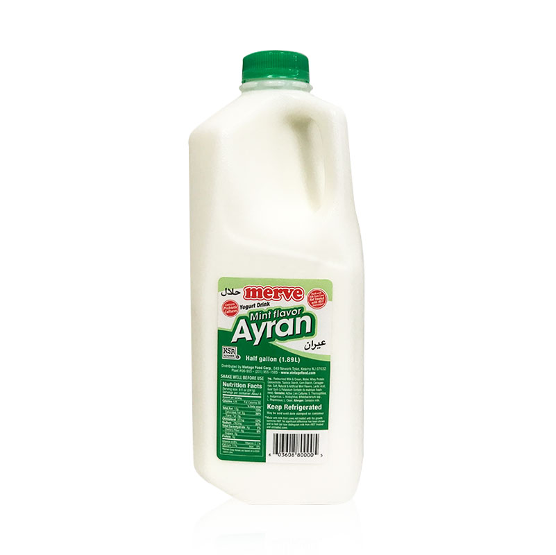 Merve Mint Flavored Yogurt Drink (Dough) Half Gallon